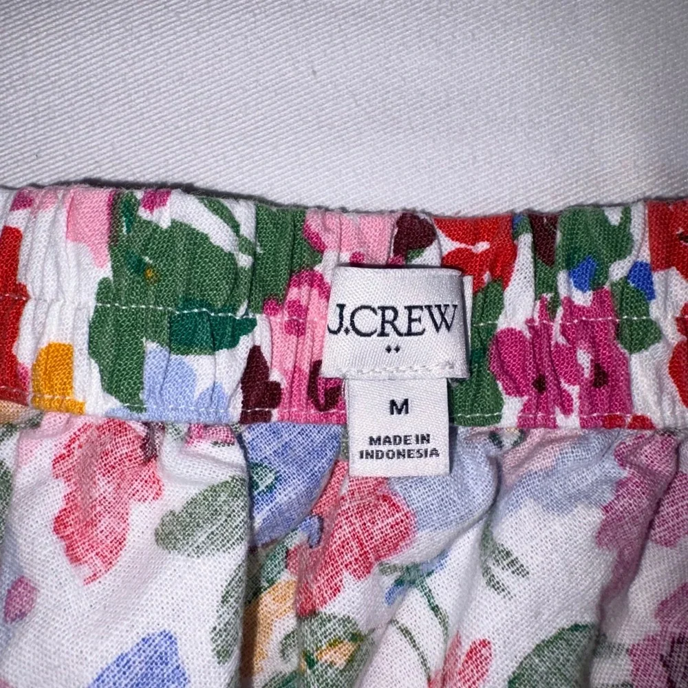 J. Crew Pink Floral Midi Skirt